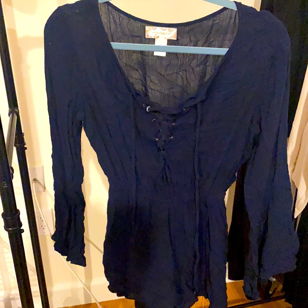 Lace up romper